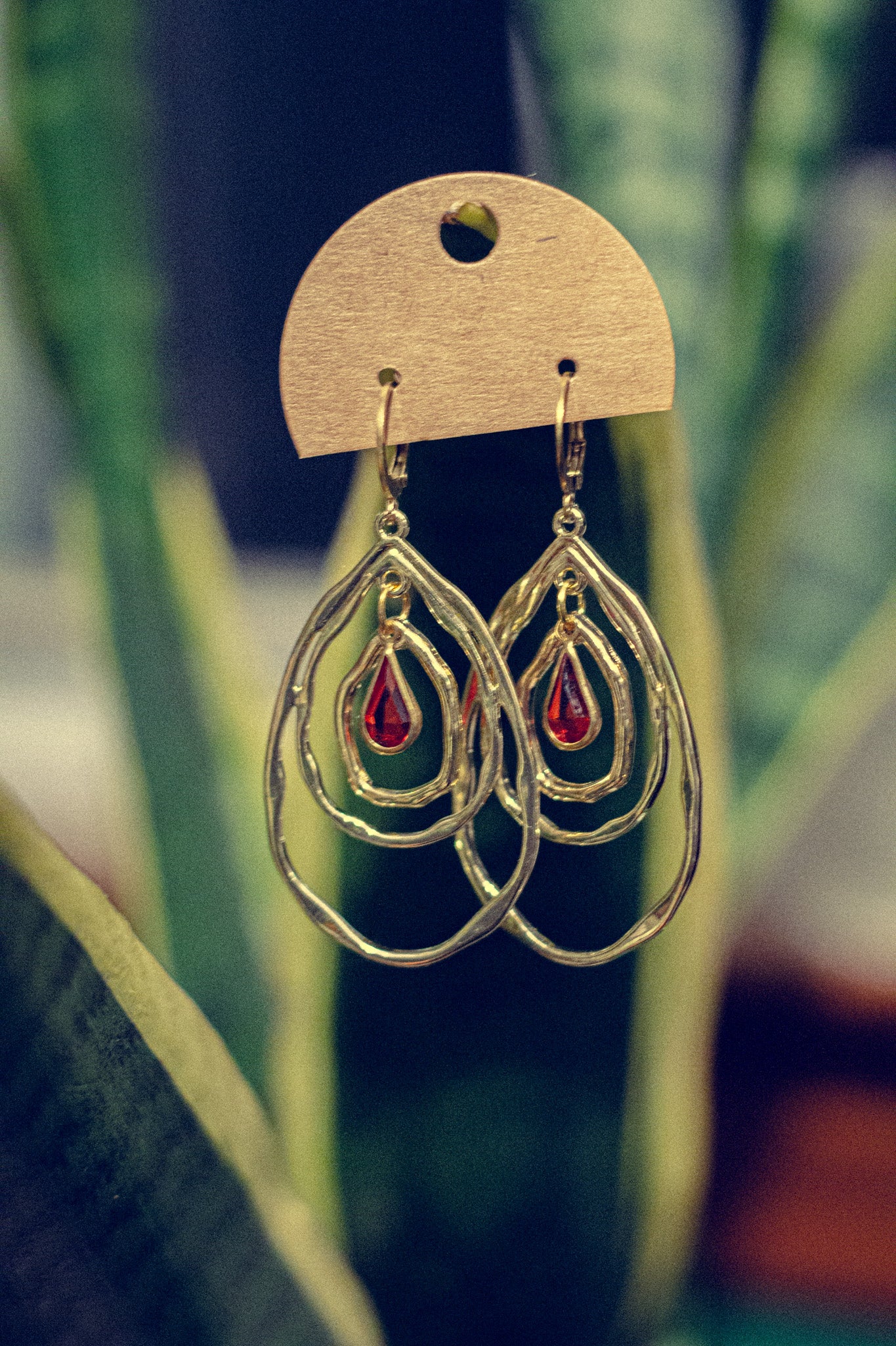 Golden Hour Earrings - Red
