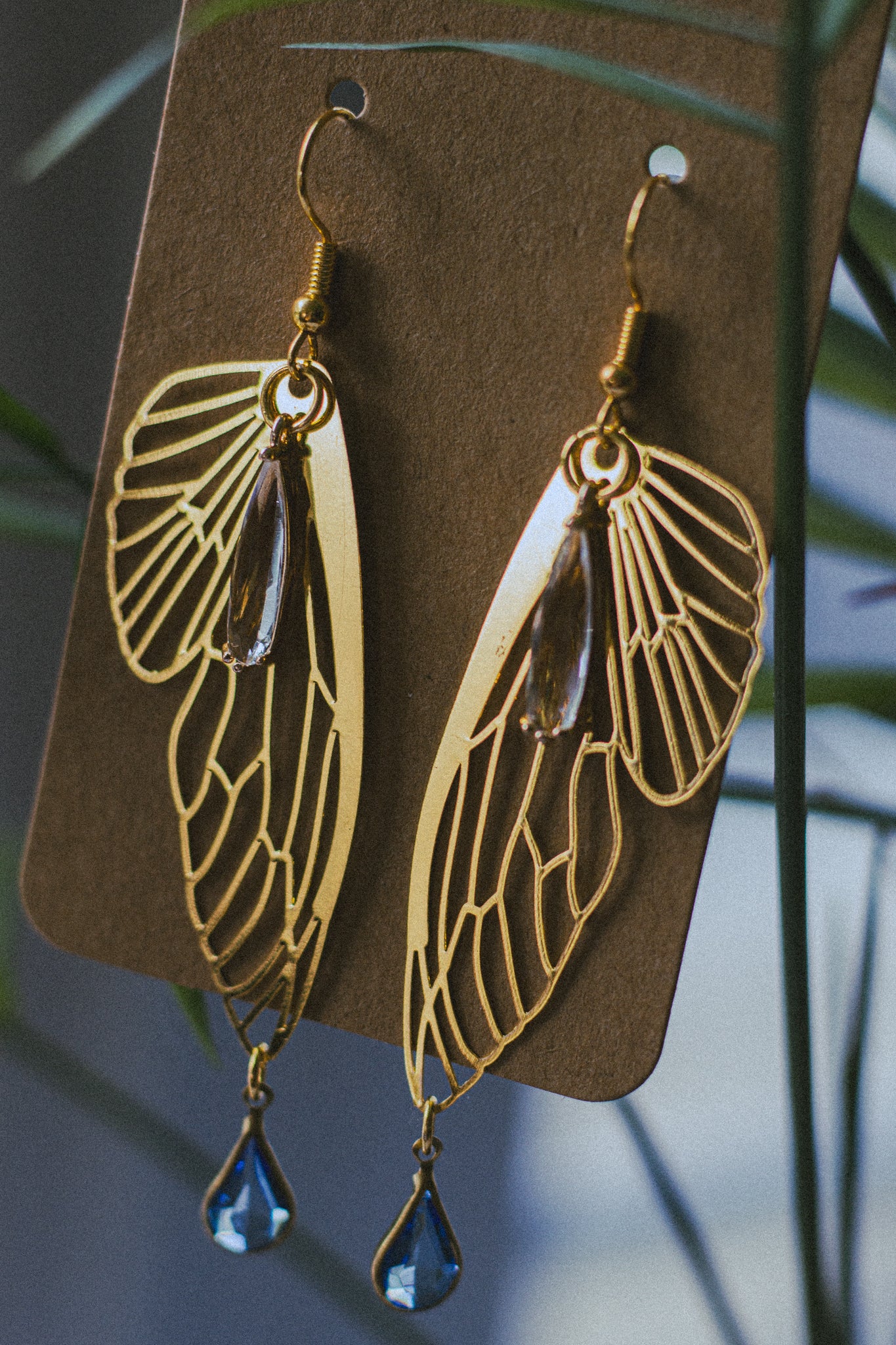 Float like a Butterfly Earrings - Blue